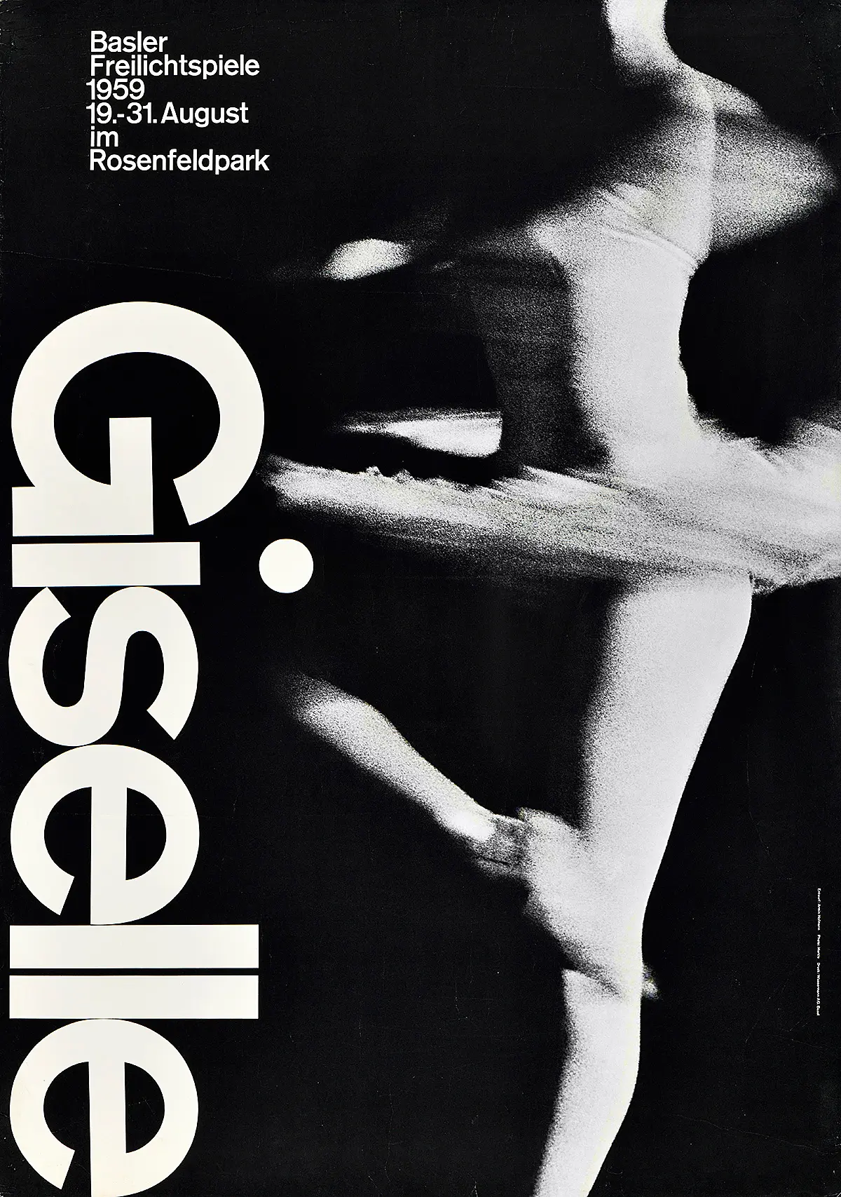 Armin Hofmann: Giselle, Basler Freilichtspiele, 1959