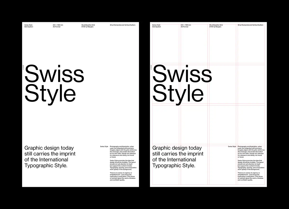 Swiss Style Poster Grid System | stephenkelman.co.uk